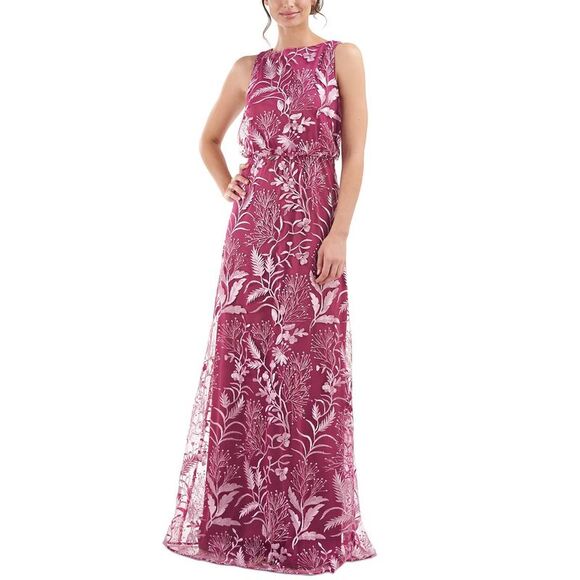 JS Collections Dresses & Skirts - JS Collections Womens Rita Pink Blouson Long Wedding Evening Dress Gown NWT